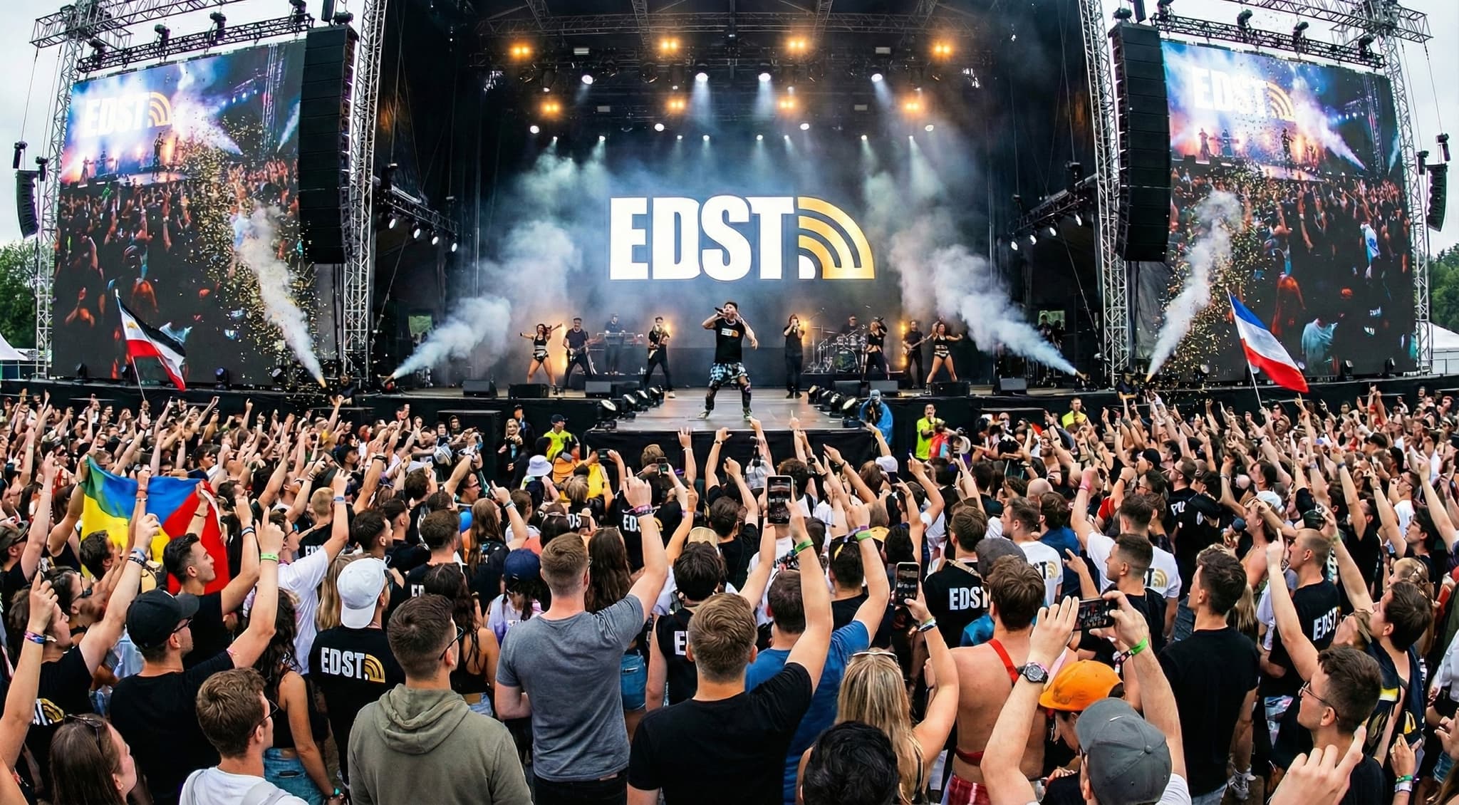 EDST festival with massive crowd