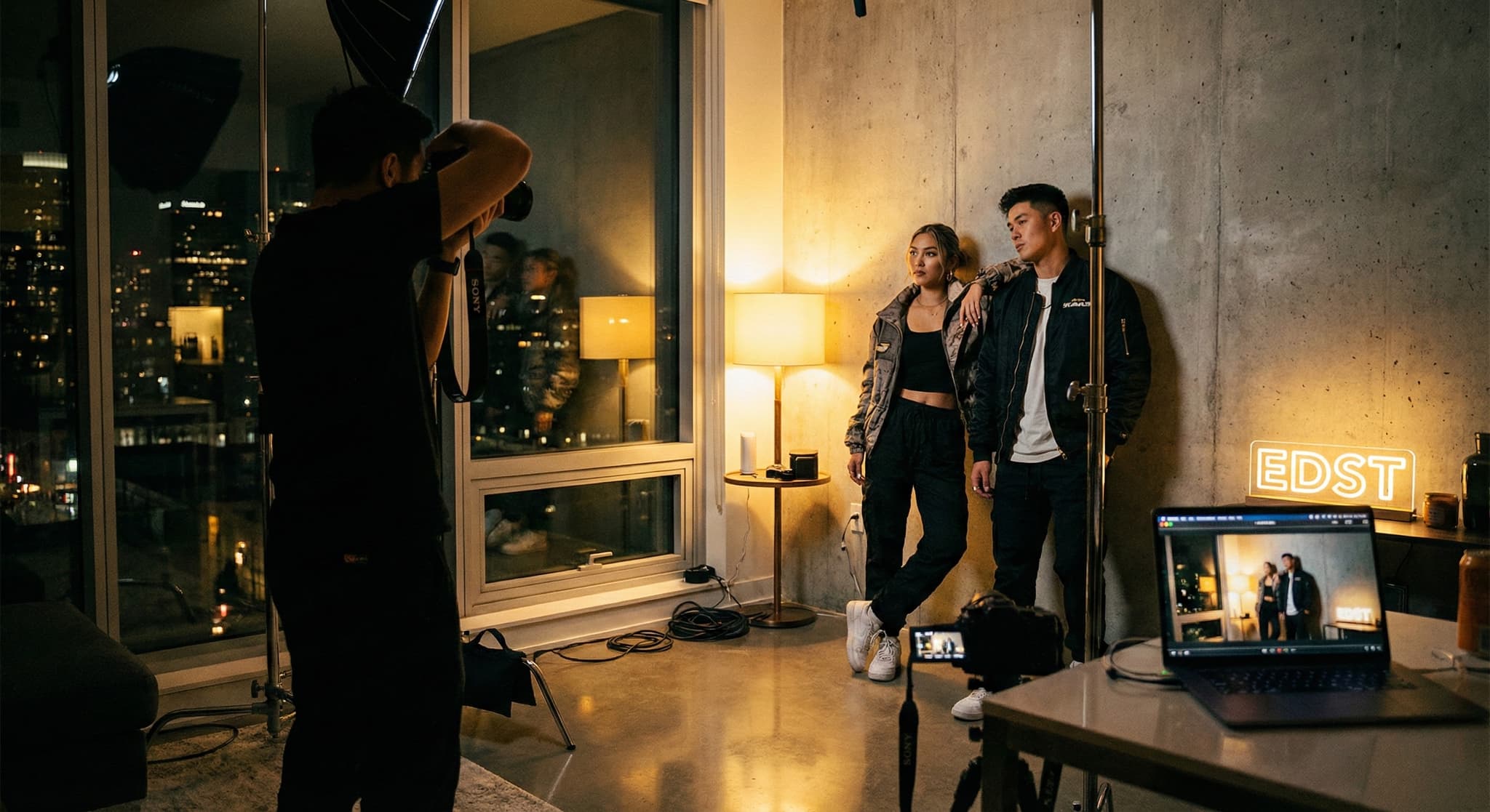 Marketing strategy war room with team reviewing analytics